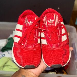 Boys red ADIDAS 9K